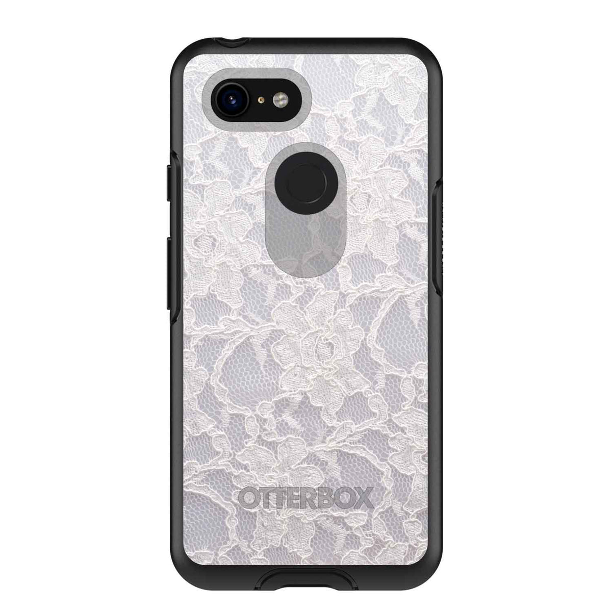 White Lace Wedding OtterBox Symmetry Case for iPhone & Galaxy, view 15