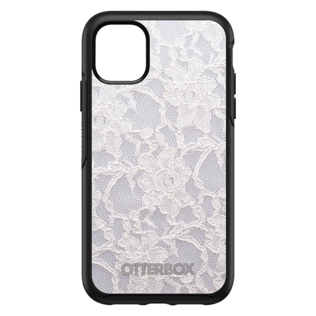 White Lace Wedding OtterBox Symmetry Case for iPhone & Galaxy
