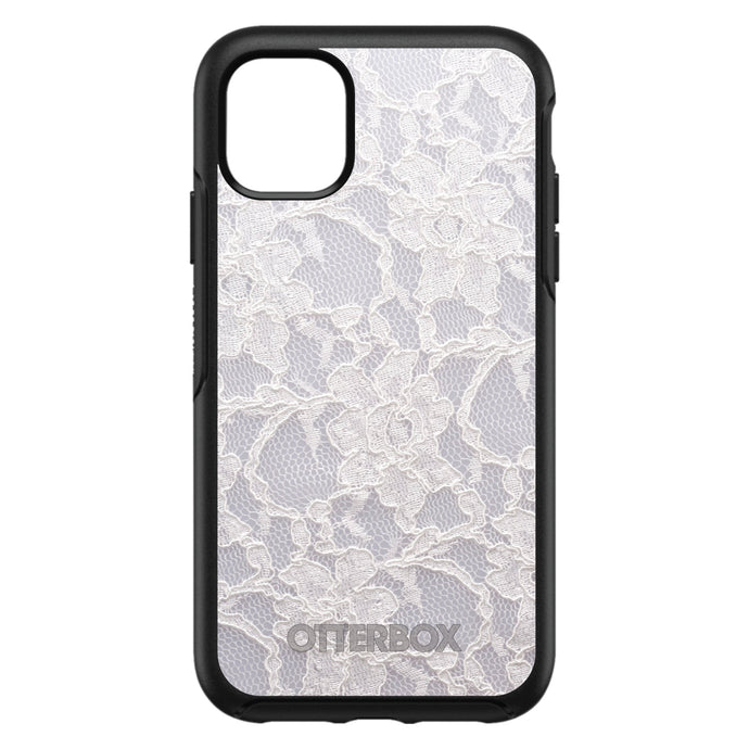 DistinctInk™ OtterBox Symmetry Series Case for Apple iPhone / Samsung Galaxy / Google Pixel - White Lace Wedding