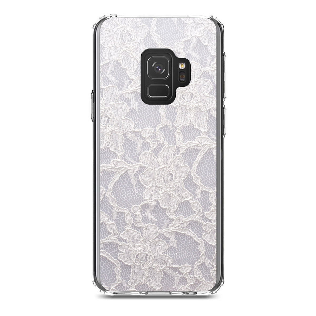 White Lace Wedding Clear Shockproof iPhone Case, view 19
