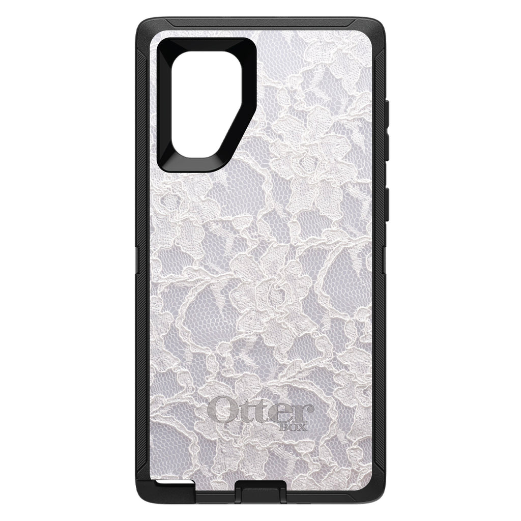 White Lace Wedding OtterBox Defender Case for iPhone & Galaxy, view 15