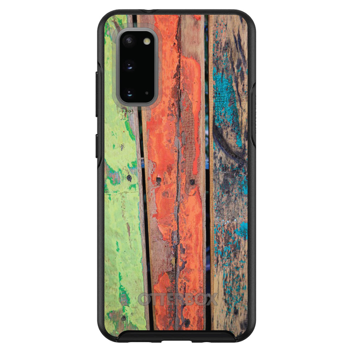 Rough Painted Wood OtterBox Symmetry Case for iPhone & Galaxy, view 5