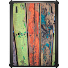 DistinctInk™ OtterBox Defender Series Case for Apple iPad / iPad Pro / iPad Air / iPad Mini - Rough Painted Wood