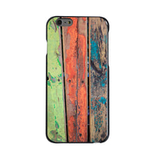 DistinctInk® Hard Plastic Snap-On Case for Apple iPhone or Samsung Galaxy - Rough Painted Wood