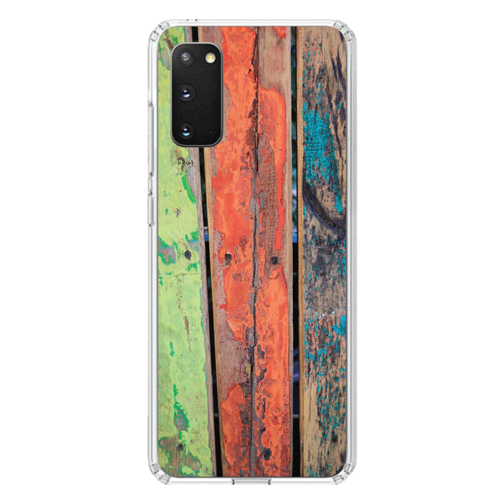Rough Painted Wood Print Clear Shockproof iPhone Case, view 14