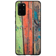 DistinctInk® Hard Plastic Snap-On Case for Apple iPhone or Samsung Galaxy - Rough Painted Wood