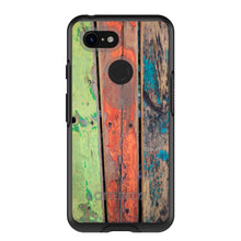 DistinctInk™ OtterBox Symmetry Series Case for Apple iPhone / Samsung Galaxy / Google Pixel - Rough Painted Wood