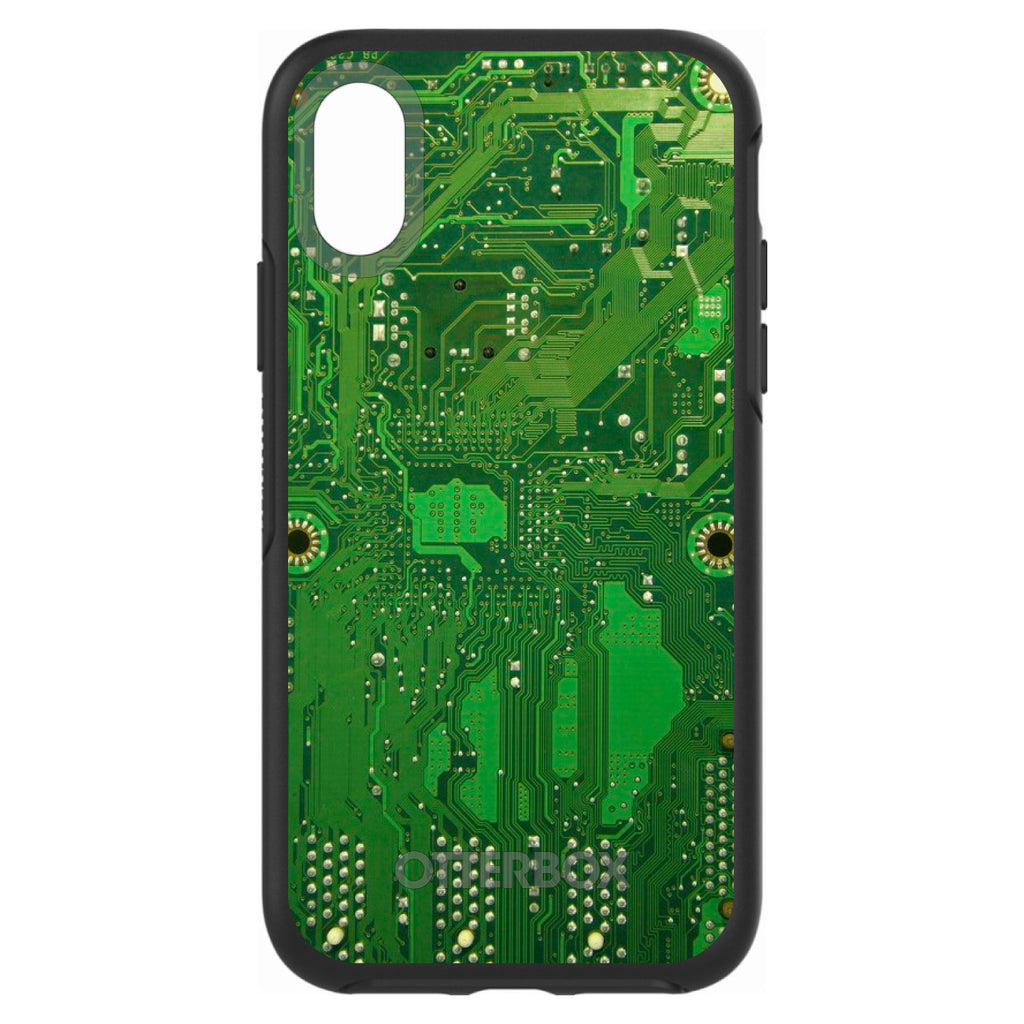 Green Circuit Board OtterBox Symmetry Case for iPhone & Galaxy, view 4