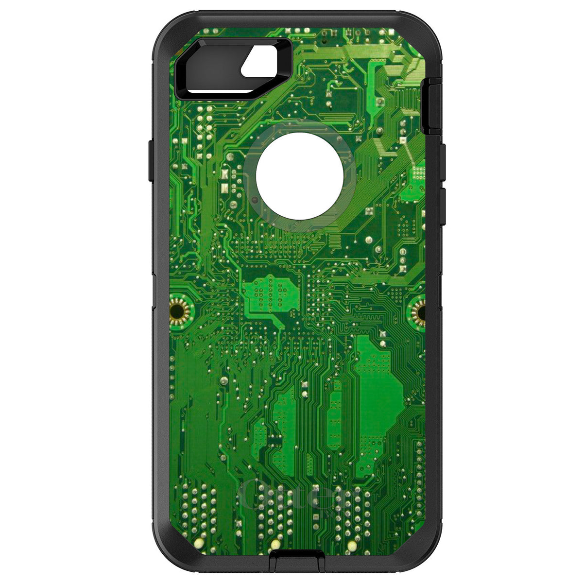 Green Circuit Board OtterBox Defender Case for iPhone & Galaxy