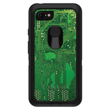 DistinctInk™ OtterBox Defender Series Case for Apple iPhone / Samsung Galaxy / Google Pixel - Green Circuit Board