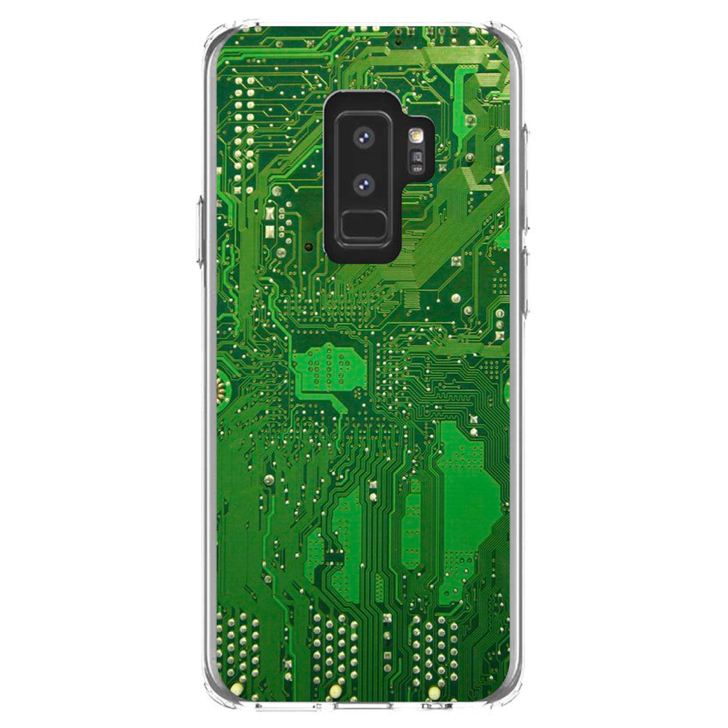 Green Circuit Board Image Clear Shockproof iPhone Case, view 20
