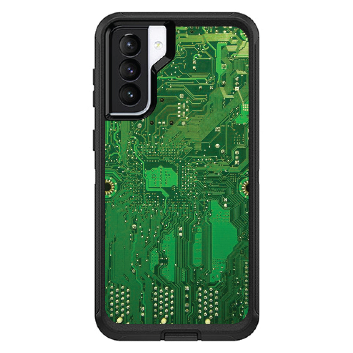 Green Circuit Board OtterBox Defender Case for iPhone & Galaxy, view 5