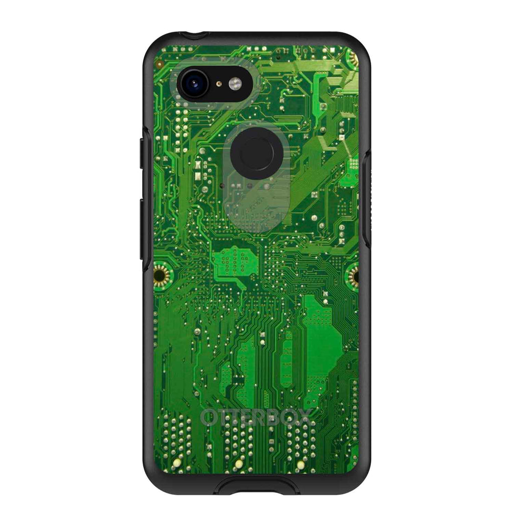 Green Circuit Board OtterBox Symmetry Case for iPhone & Galaxy, view 15