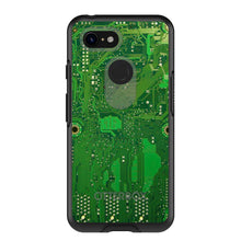 DistinctInk™ OtterBox Symmetry Series Case for Apple iPhone / Samsung Galaxy / Google Pixel - Green Circuit Board