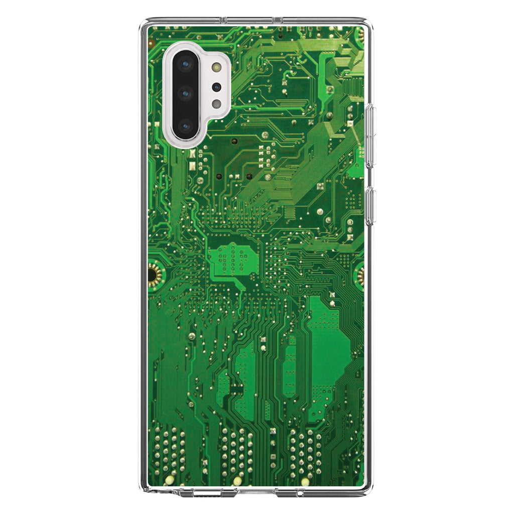 Green Circuit Board Image Clear Shockproof iPhone Case, view 10