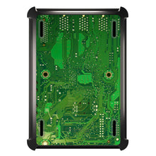 DistinctInk™ OtterBox Defender Series Case for Apple iPad / iPad Pro / iPad Air / iPad Mini - Green Circuit Board