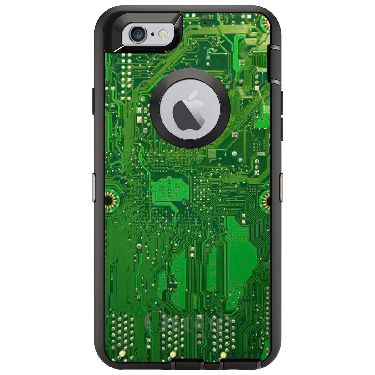 Green Circuit Board OtterBox Defender Case for iPhone & Galaxy, view 4