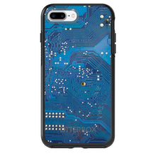 DistinctInk™ OtterBox Symmetry Series Case for Apple iPhone / Samsung Galaxy / Google Pixel - Blue Circuit Board