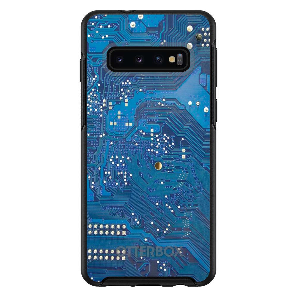 Blue Circuit Board OtterBox Symmetry Case for iPhone & Galaxy, view 6