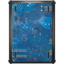 DistinctInk™ OtterBox Defender Series Case for Apple iPad / iPad Pro / iPad Air / iPad Mini - Blue Circuit Board