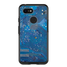 DistinctInk™ OtterBox Symmetry Series Case for Apple iPhone / Samsung Galaxy / Google Pixel - Blue Circuit Board