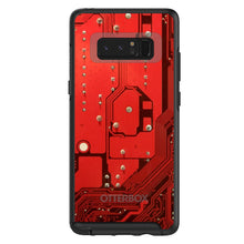 DistinctInk™ OtterBox Symmetry Series Case for Apple iPhone / Samsung Galaxy / Google Pixel - Red Circuit Board