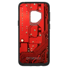 DistinctInk™ OtterBox Symmetry Series Case for Apple iPhone / Samsung Galaxy / Google Pixel - Red Circuit Board