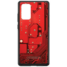 DistinctInk™ OtterBox Symmetry Series Case for Apple iPhone / Samsung Galaxy / Google Pixel - Red Circuit Board