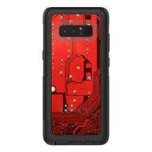 DistinctInk™ OtterBox Commuter Series Case for Apple iPhone or Samsung Galaxy - Red Circuit Board