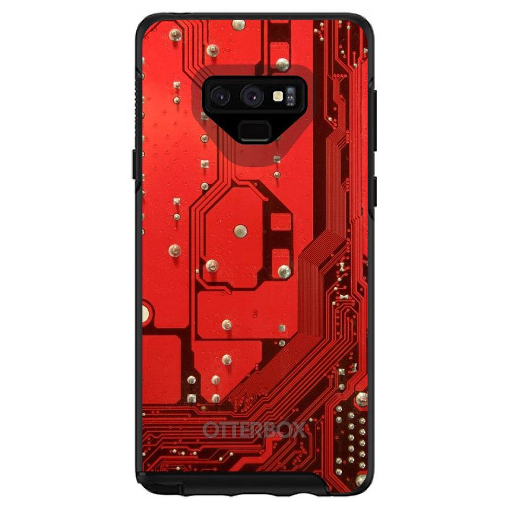 Red Circuit Board OtterBox Symmetry Case for iPhone & Galaxy, view 13
