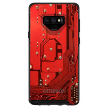 DistinctInk™ OtterBox Symmetry Series Case for Apple iPhone / Samsung Galaxy / Google Pixel - Red Circuit Board