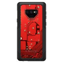 DistinctInk™ OtterBox Commuter Series Case for Apple iPhone or Samsung Galaxy - Red Circuit Board