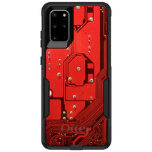 DistinctInk™ OtterBox Commuter Series Case for Apple iPhone or Samsung Galaxy - Red Circuit Board