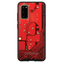DistinctInk™ OtterBox Symmetry Series Case for Apple iPhone / Samsung Galaxy / Google Pixel - Red Circuit Board
