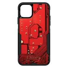 DistinctInk™ OtterBox Commuter Series Case for Apple iPhone or Samsung Galaxy - Red Circuit Board