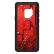 DistinctInk™ OtterBox Commuter Series Case for Apple iPhone or Samsung Galaxy - Red Circuit Board