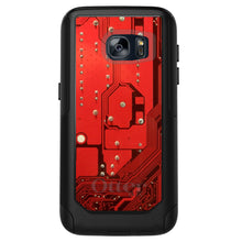 DistinctInk™ OtterBox Commuter Series Case for Apple iPhone or Samsung Galaxy - Red Circuit Board