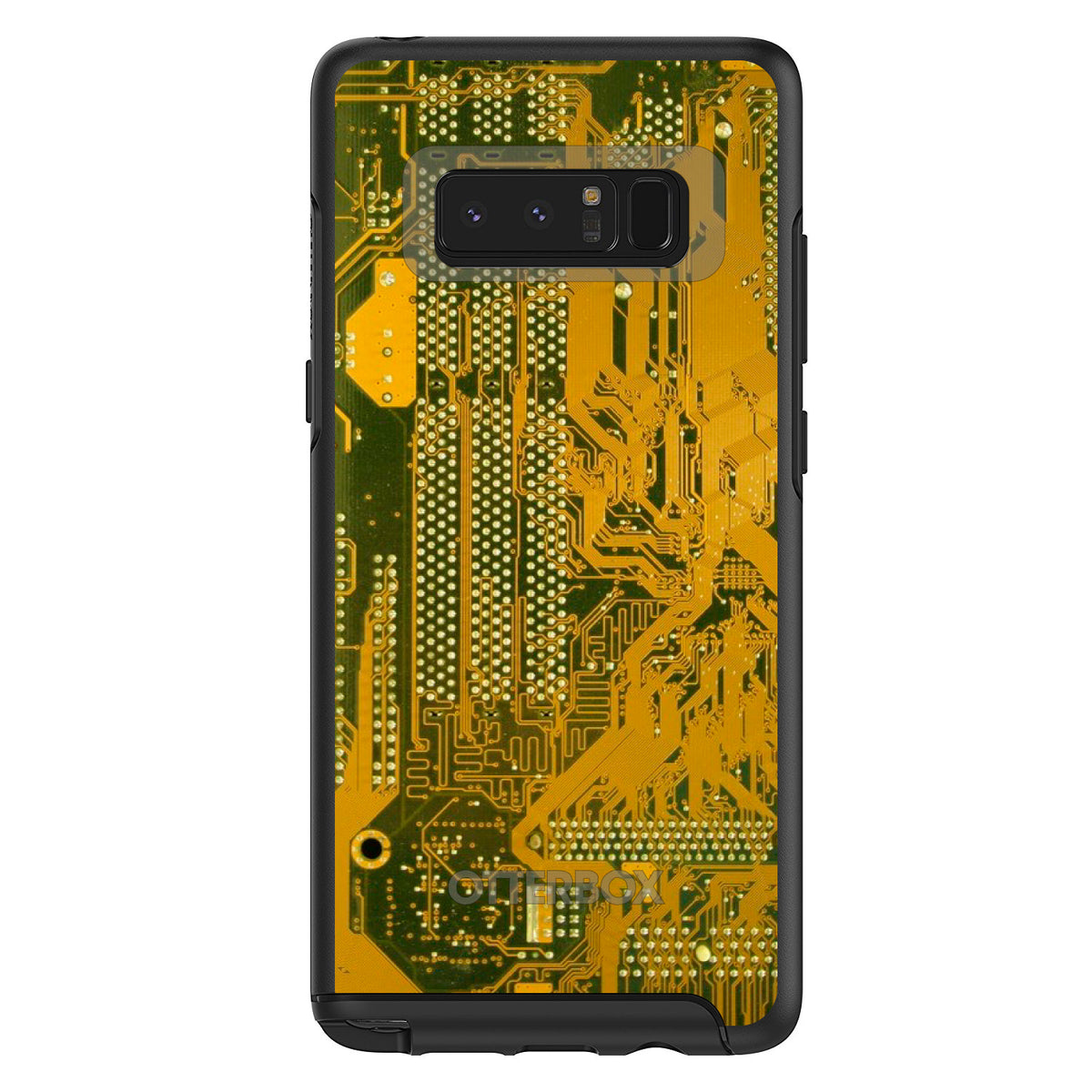 Yellow Circuit Board OtterBox Symmetry Case for iPhone & Galaxy, view 14