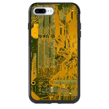 DistinctInk™ OtterBox Symmetry Series Case for Apple iPhone / Samsung Galaxy / Google Pixel - Yellow Circuit Board