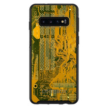 DistinctInk™ OtterBox Symmetry Series Case for Apple iPhone / Samsung Galaxy / Google Pixel - Yellow Circuit Board
