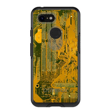 DistinctInk™ OtterBox Symmetry Series Case for Apple iPhone / Samsung Galaxy / Google Pixel - Yellow Circuit Board