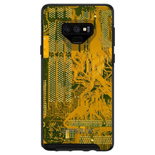 DistinctInk™ OtterBox Symmetry Series Case for Apple iPhone / Samsung Galaxy / Google Pixel - Yellow Circuit Board