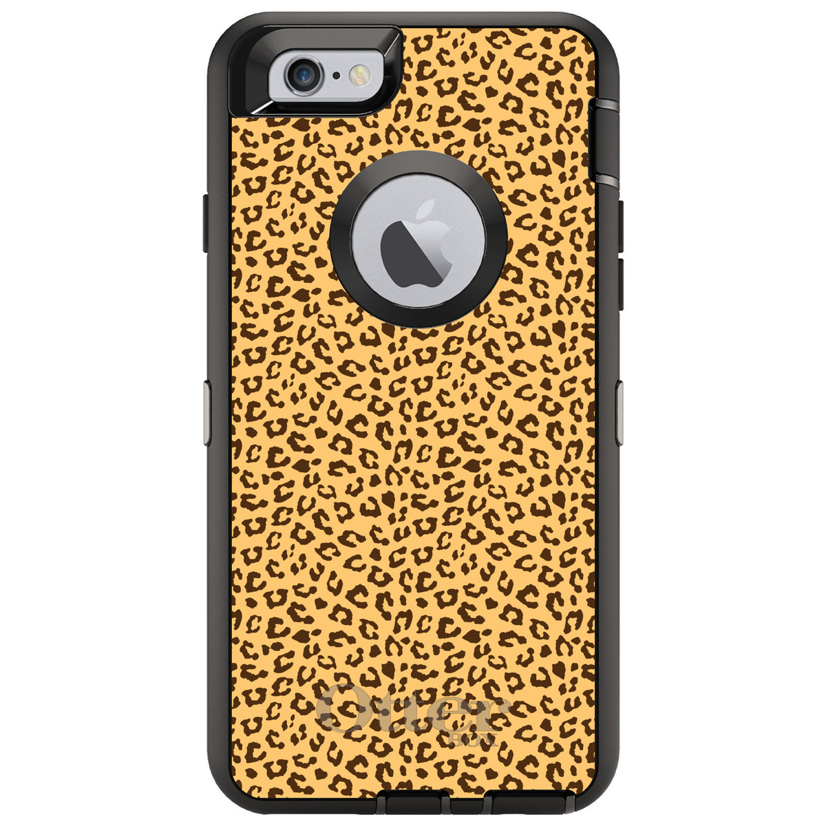 Beige Tan Brown Cheetah Skin Spots OtterBox Defender Case for iPhone & Galaxy, view 4