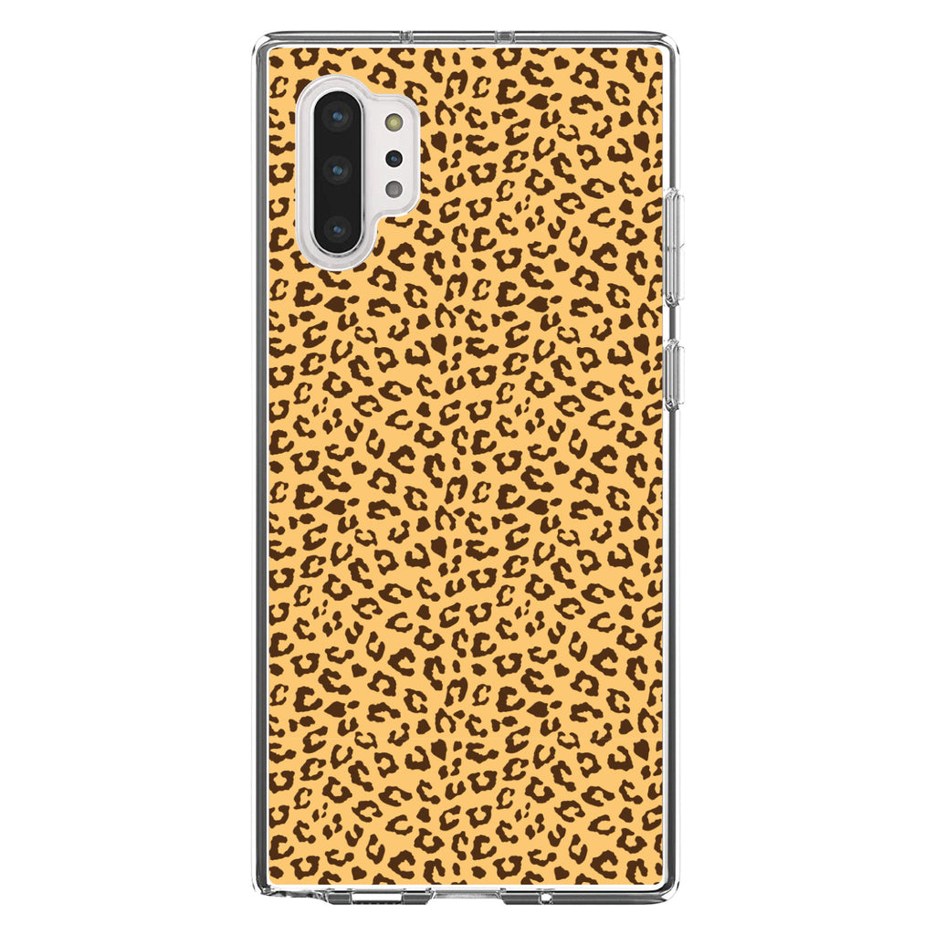 Beige Tan Brown Cheetah Skin Spots Clear Shockproof iPhone Case, view 10