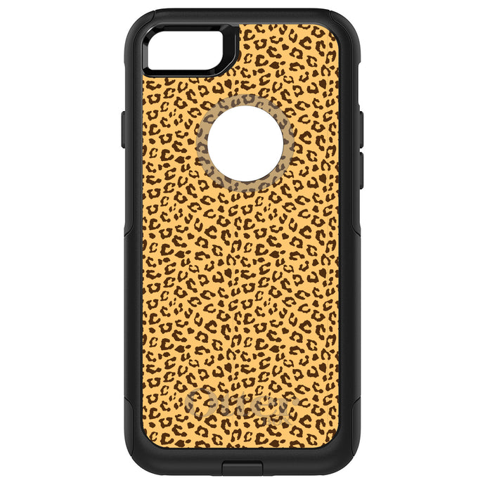 DistinctInk OtterBox Commuter Series Case for Apple iPhone or Samsung Galaxy - Beige Tan Brown Cheetah Skin Spots