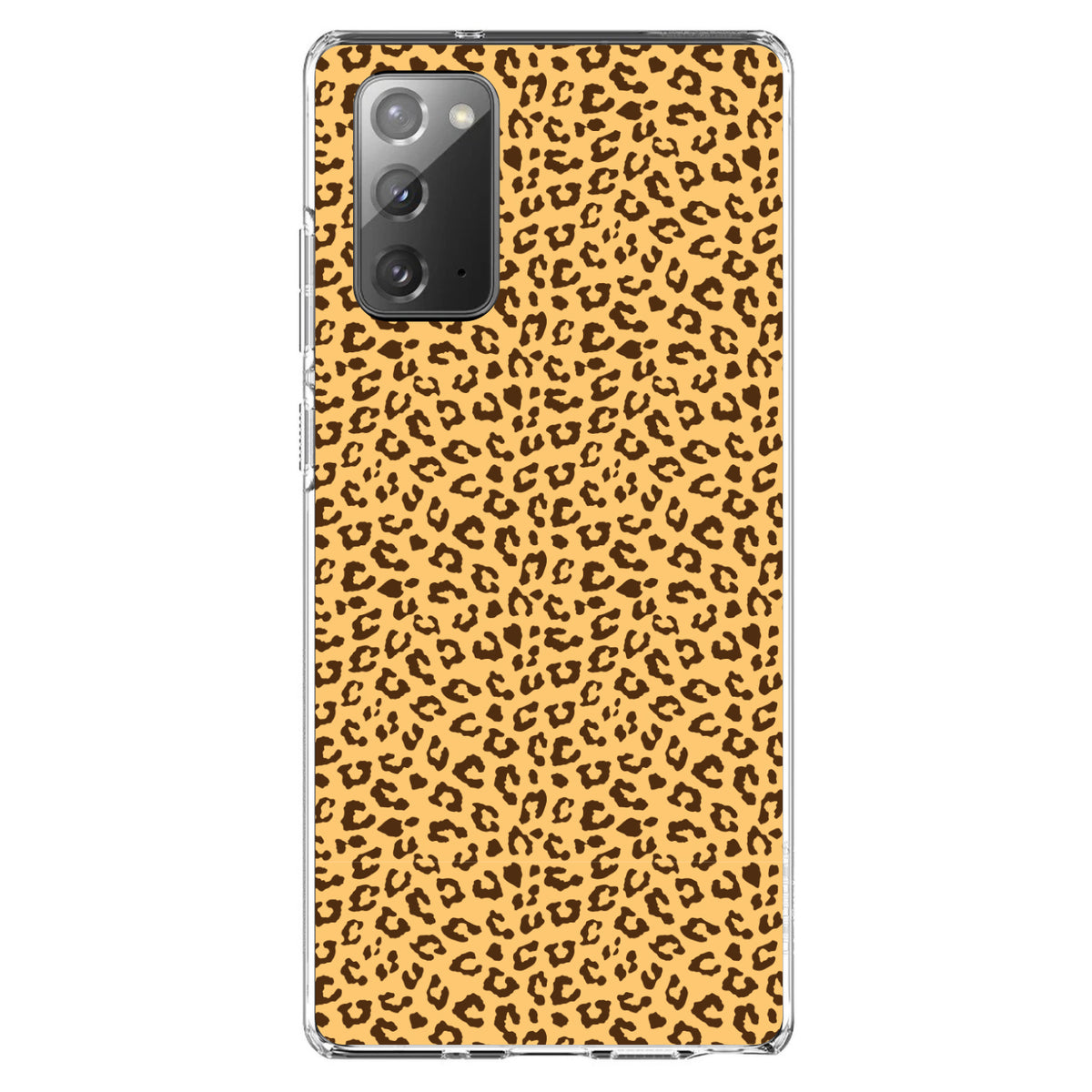 Beige Tan Brown Cheetah Skin Spots Clear Shockproof iPhone Case, view 8