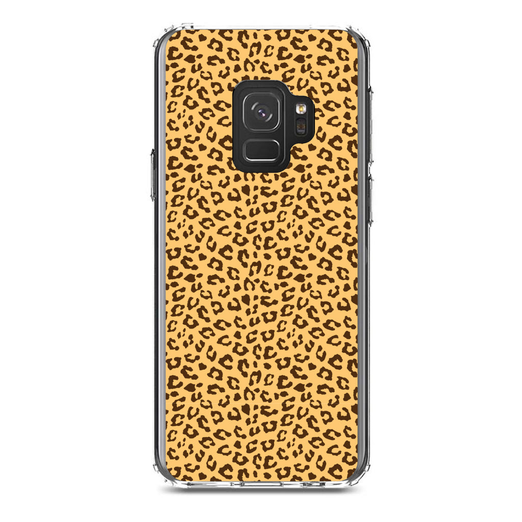 Beige Tan Brown Cheetah Skin Spots Clear Shockproof iPhone Case, view 19