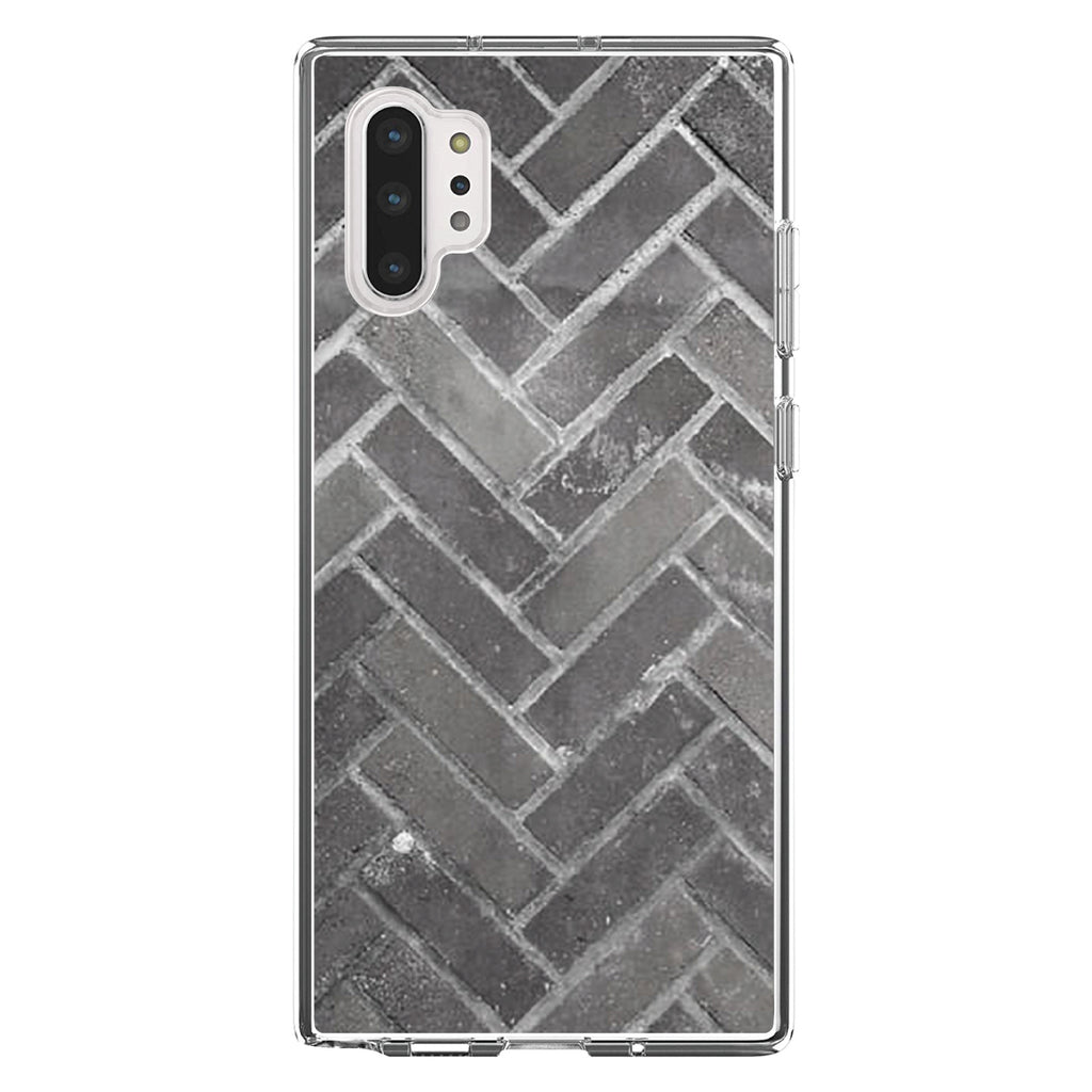 Herringbone Brick Floor Clear Shockproof iPhone Case, view 10