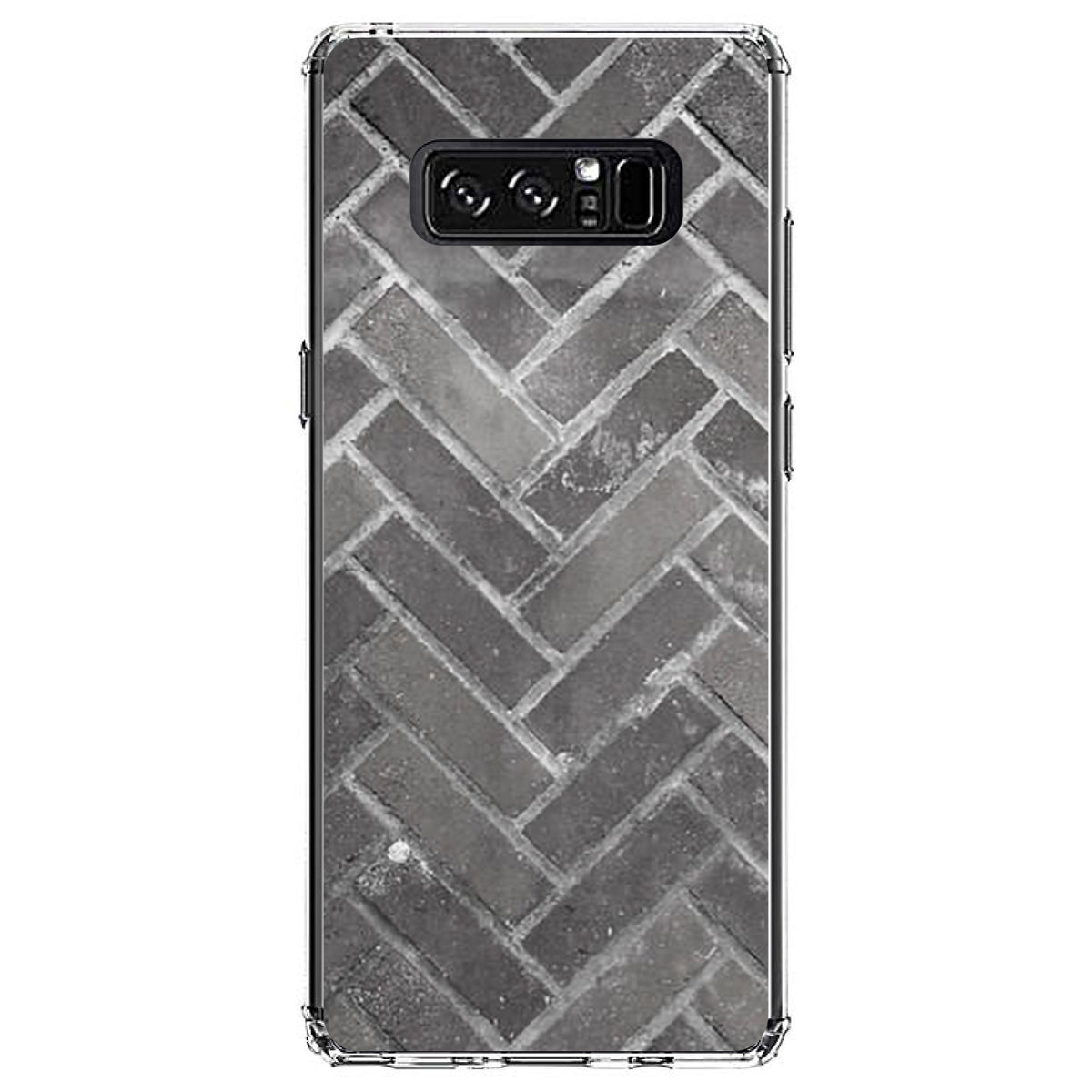 Herringbone Brick Floor Clear Shockproof iPhone Case, view 12