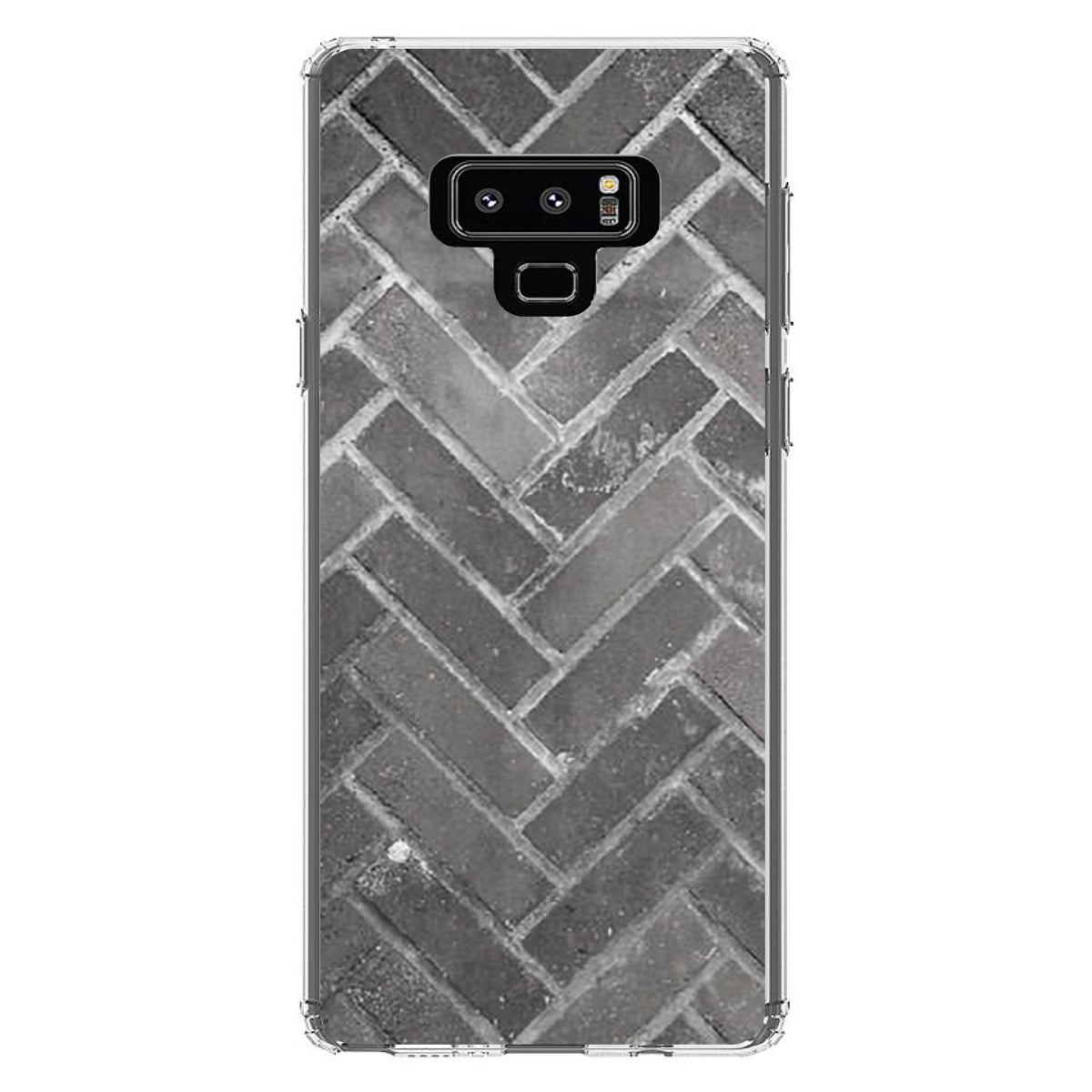 Herringbone Brick Floor Clear Shockproof iPhone Case, view 11